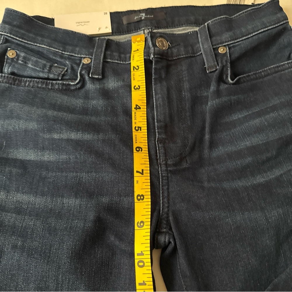 7 For All Mankind Dojo Original Trouser Jeans 28 BBLS #458920 BIN01 NWT - Picture 4 of 7